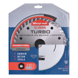 Turbo diamantový kotúč 230x2.6x22 Turbo diamantový kotúč 230x2.6x22